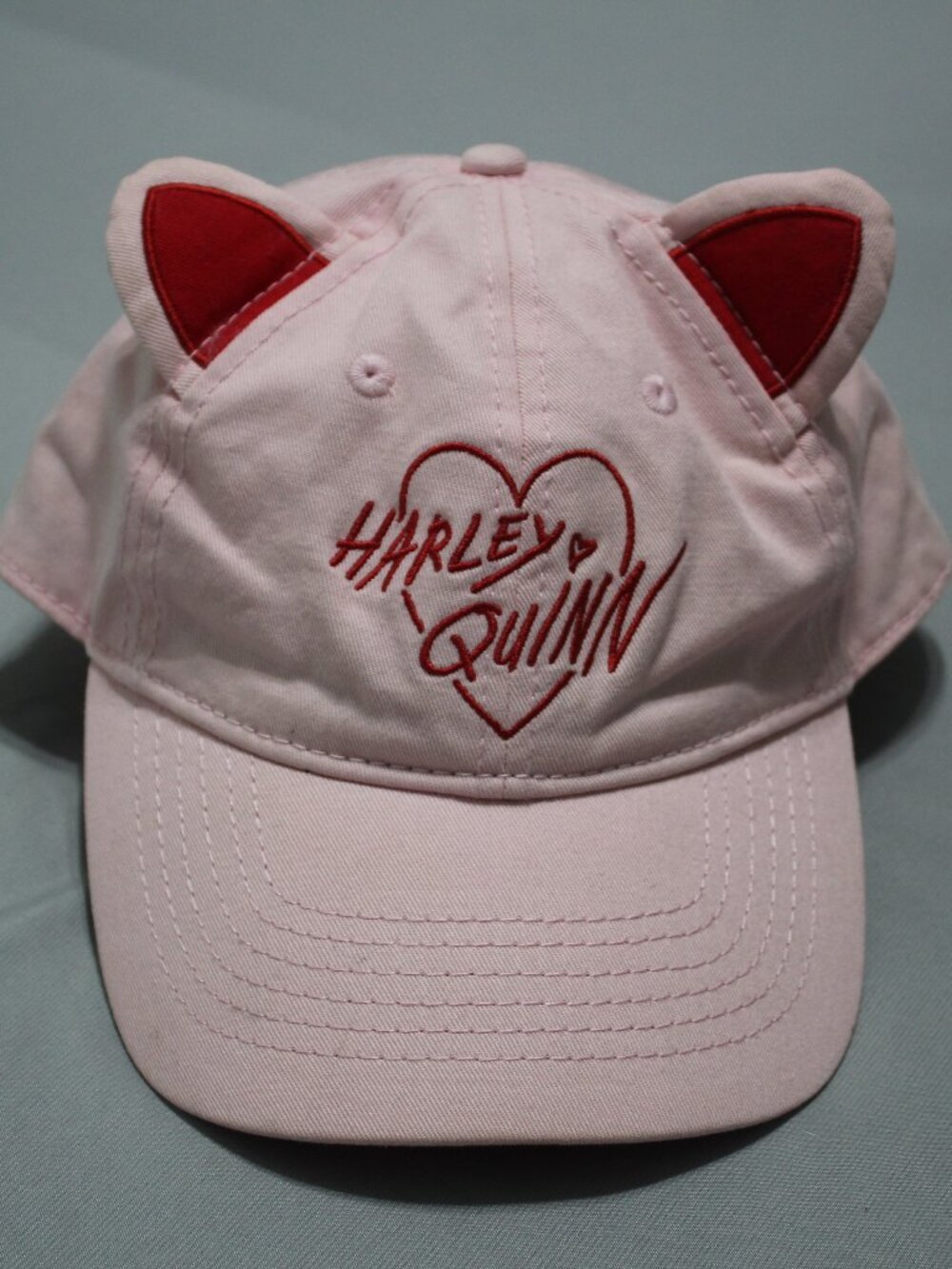 Birds of Prey Harley Quinn Pink PussyCat Ear Baseball Cap Cat Hat PINK adjustble